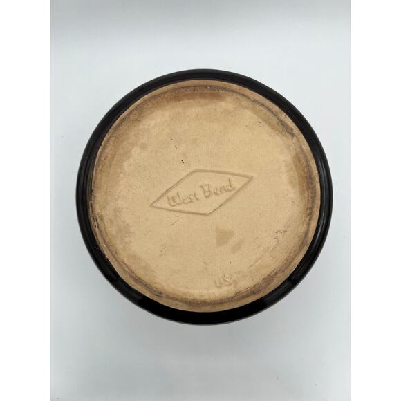 Dark Brown/Black Vintage Ceramic Bean Crock - Picture 5 of 5